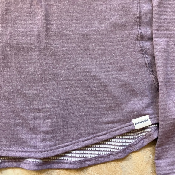 Patagonia Light Purple Polartec ¾ Zip Base Layer – Women’s Medium - Picture 8 of 9